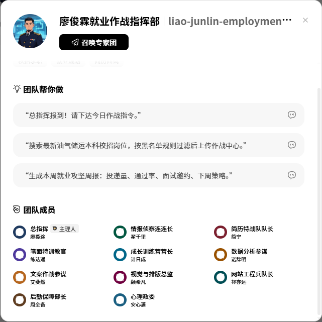 11 人专家团体系截图